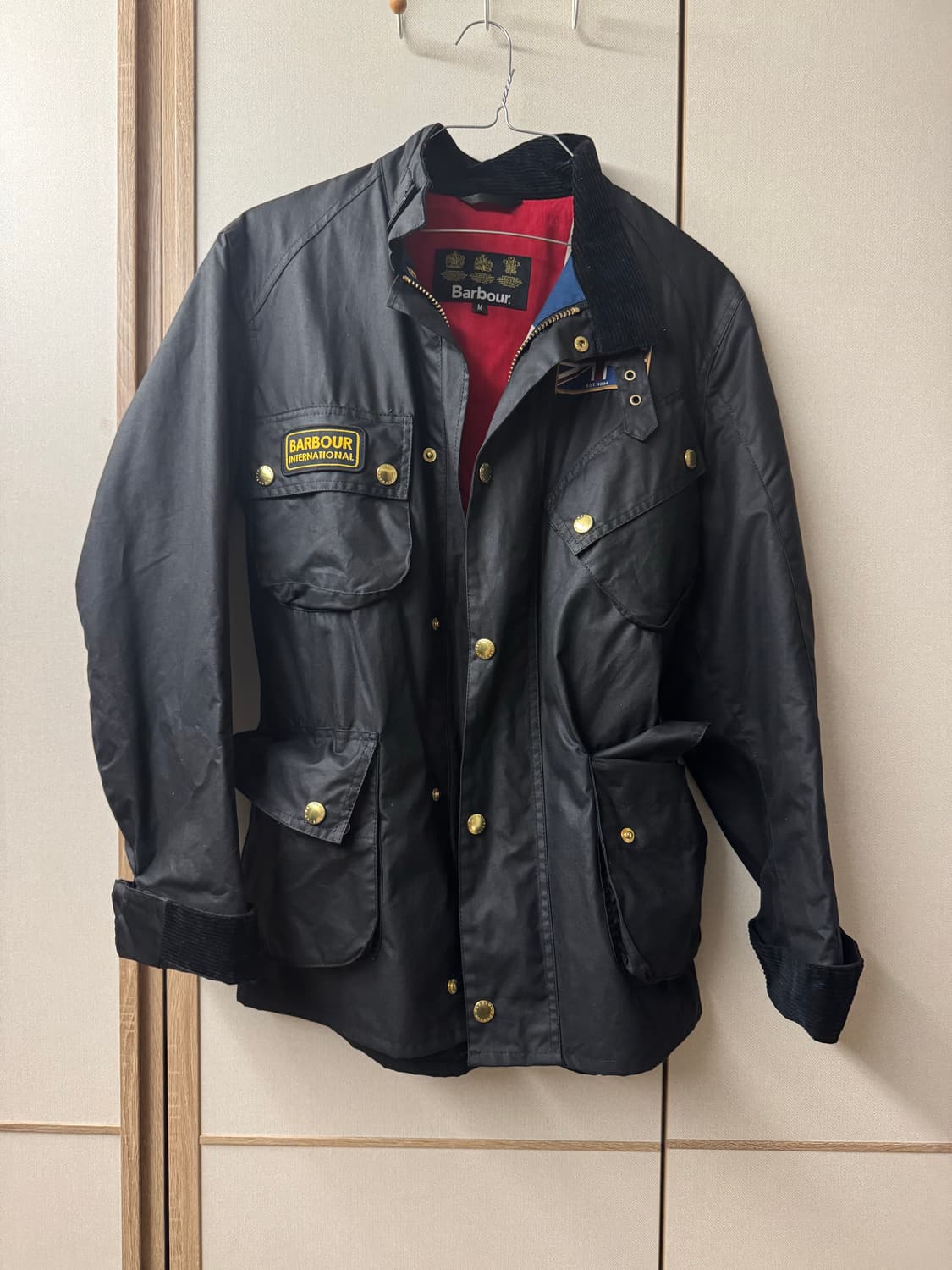 바버 인터내셔널 유니언잭 왁스 자켓 상품이미지1