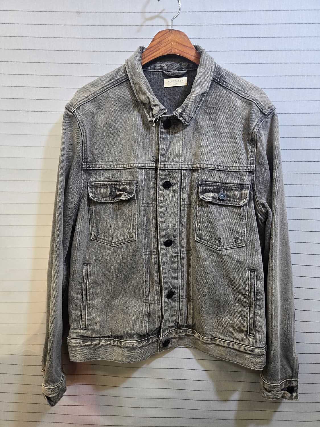 올세인츠 데님워싱 그레이ㅏ켓 상품이미지1