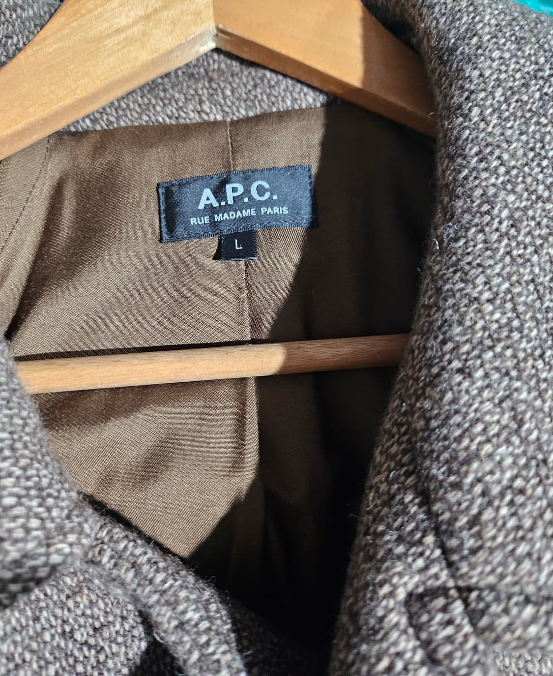 A.P.C. 헤링본 더블 코트 L 상품이미지3