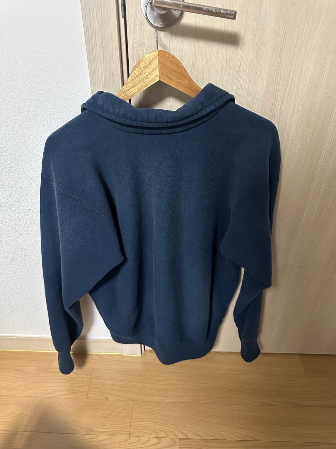 [2] 아프레쎄 24SS 하프집업 스웻 네이비 상품이미지2