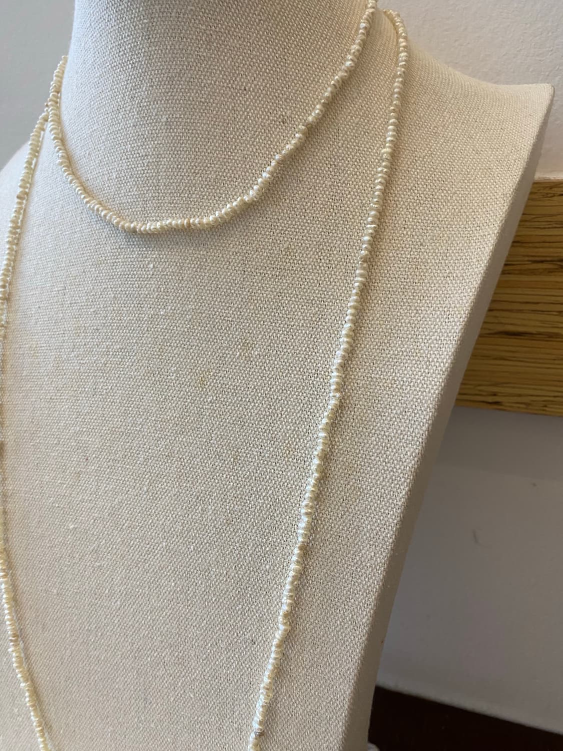 못난이진주 일본 목걸이 롱 담수 진주 목걸이 상품이미지10