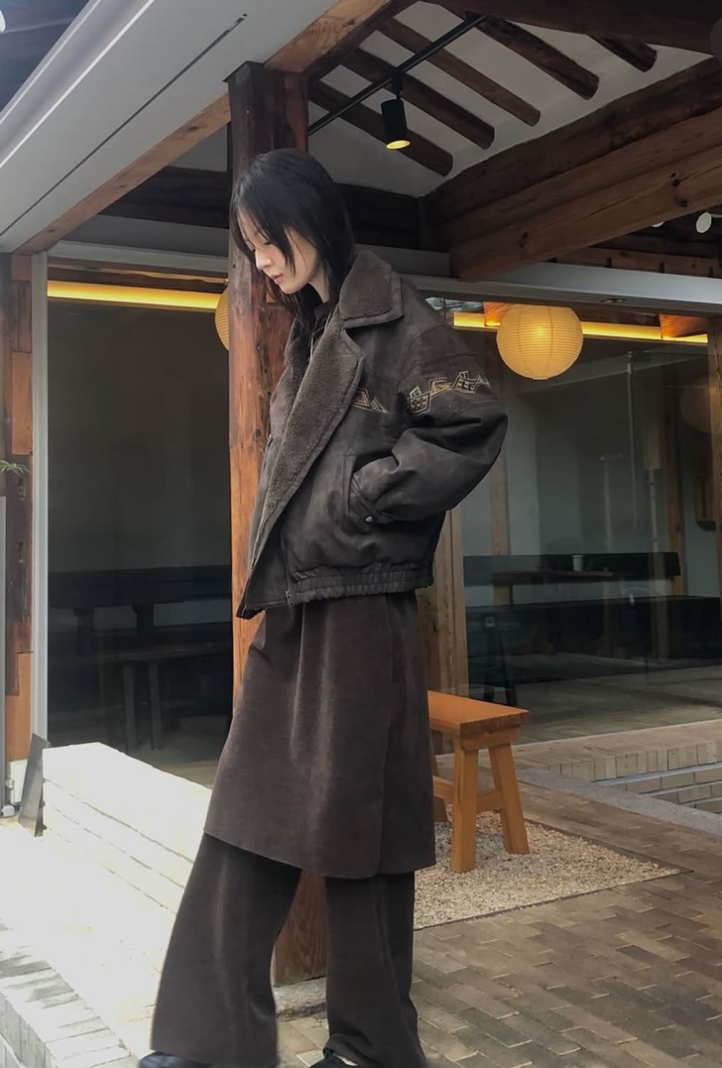 Unanswered mystery 무스탕 (brown) 상품이미지5