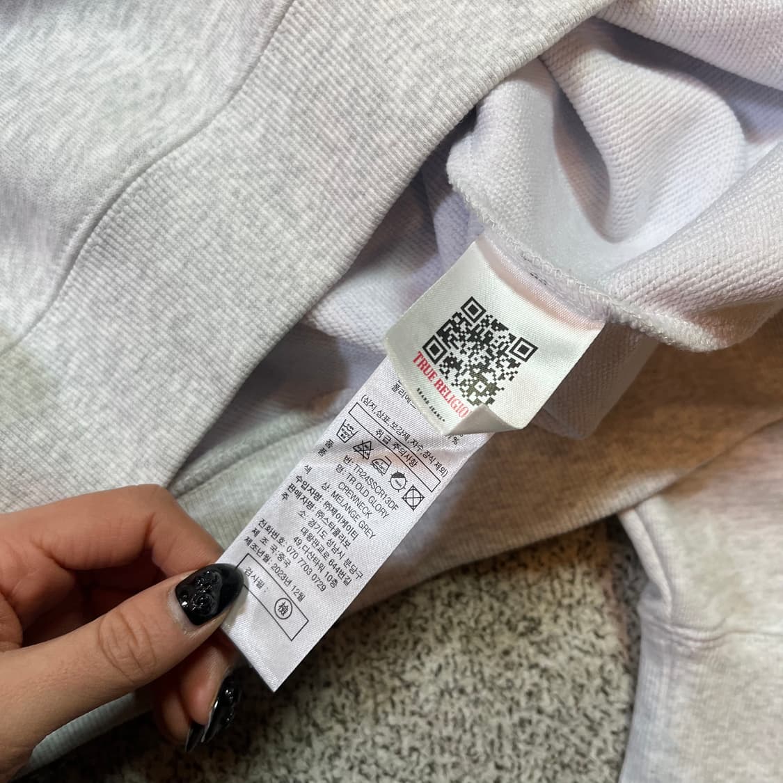 트루릴리전 성조기 빅로고 맨투맨 상품이미지8