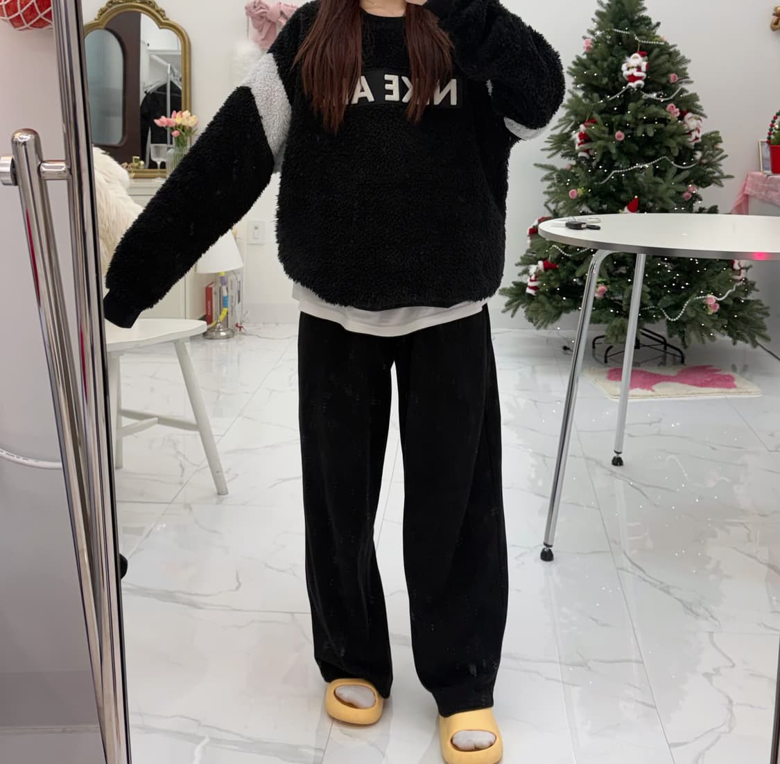 나이키 에어 블랙 플리스 사이드 지퍼 맨투맨(l) 상품이미지1