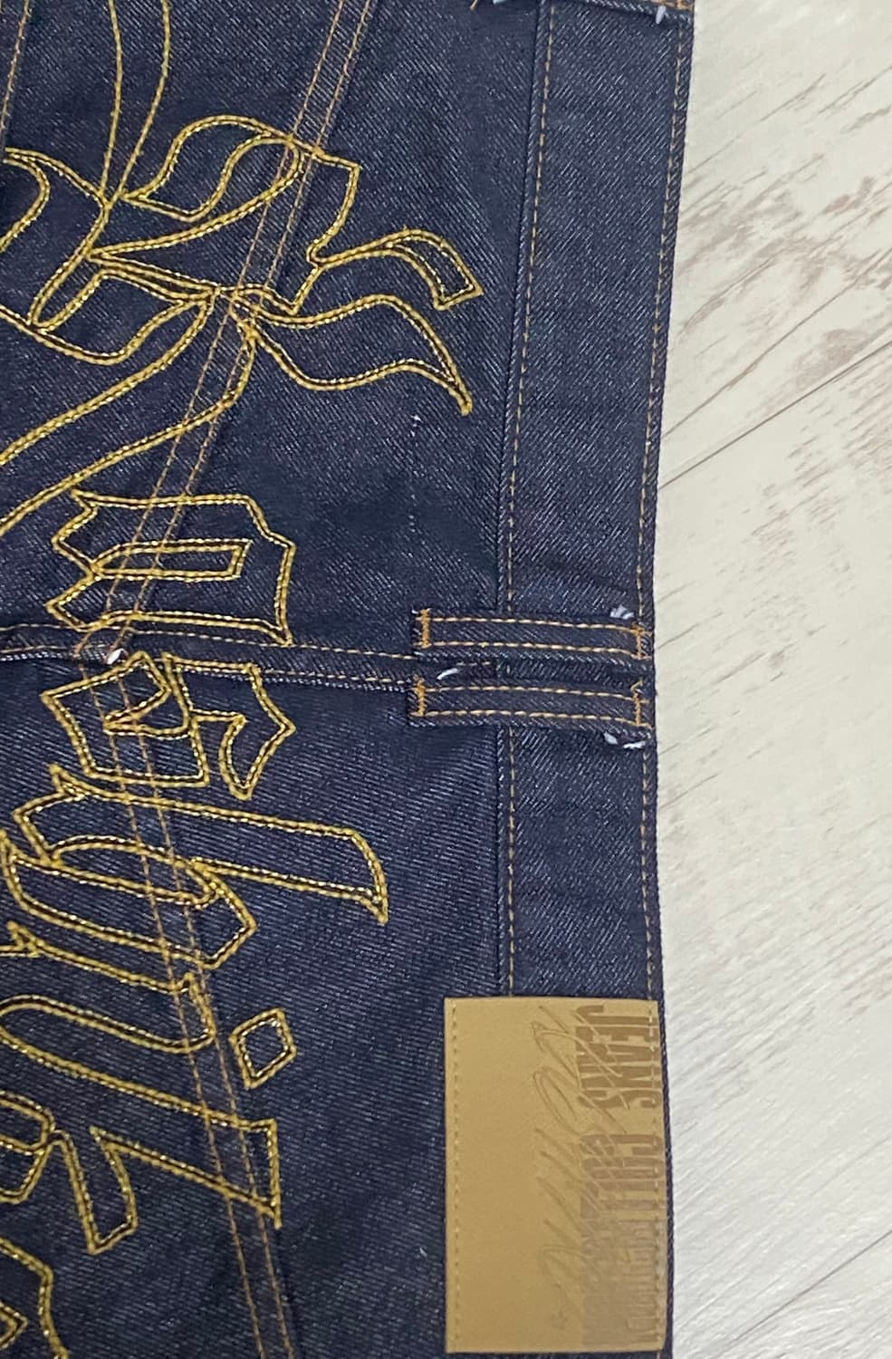 카시코 Embroied Nonfade Denim Pants Blue 상품이미지4
