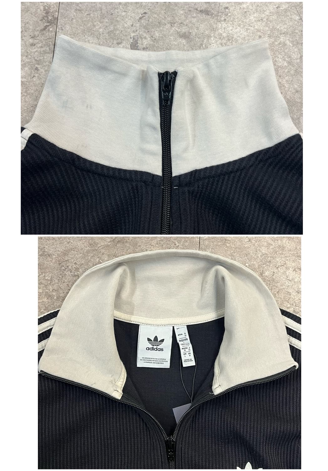 아디다스 와플 투웨이 져지 블랙 L #csz3825 상품이미지6