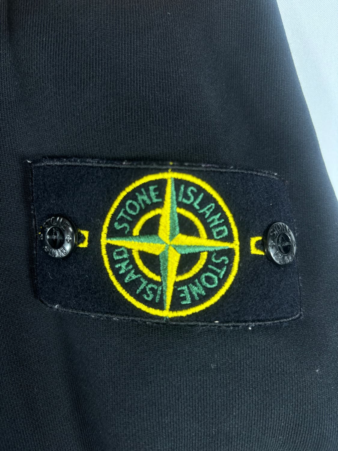 (정품/XXL)스톤아일랜드 스웨트 블랙 후드티 상품이미지5