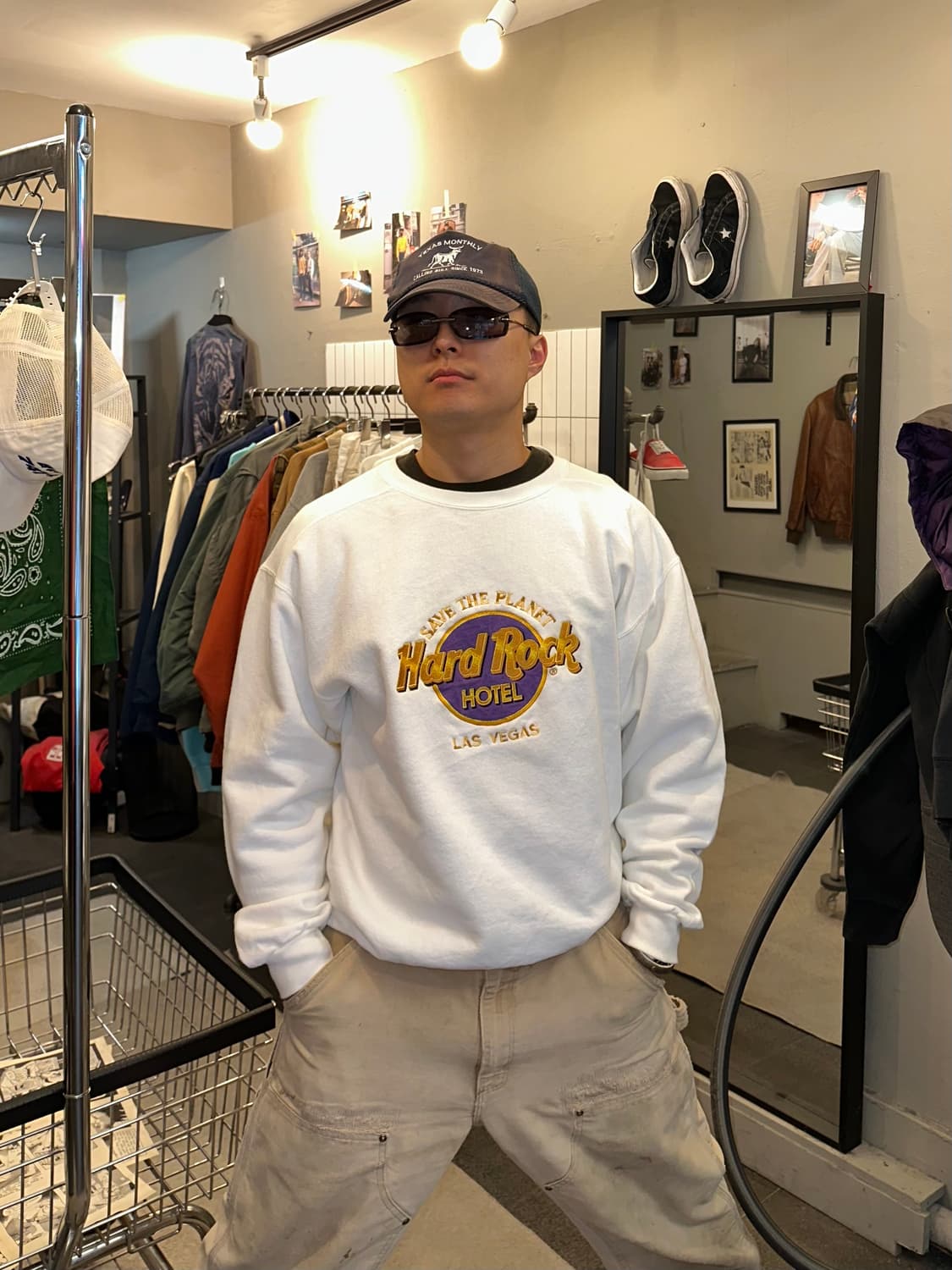 90’s Hard Rock Las Vegas logo sweatshirt 상품이미지2