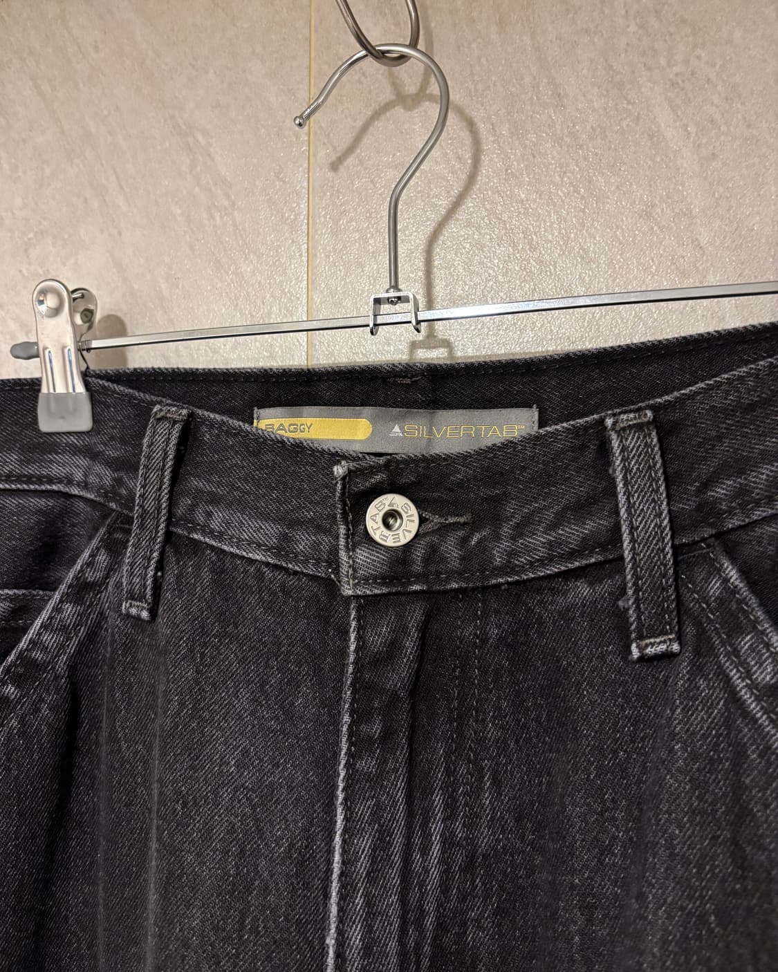 (30x32) 리바이스 실버탭 배기 카펜터 팬츠 흑청 상품이미지5