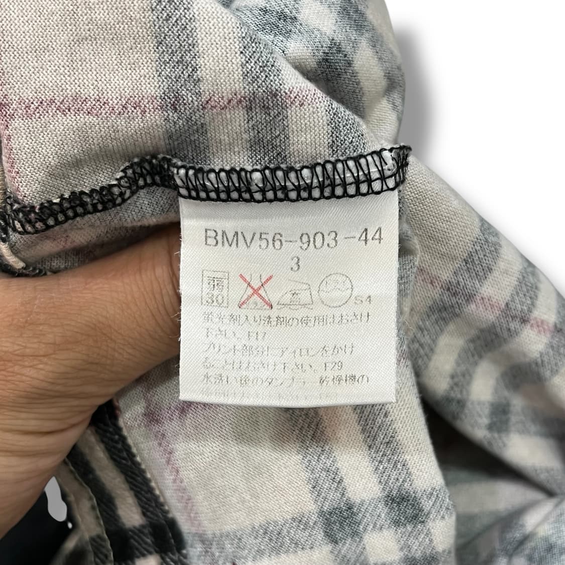  버버리 블랙라벨 노바체크 하프티 y12582 상품이미지8