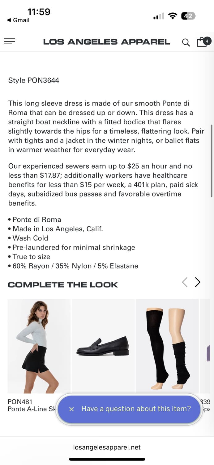 로스앤젤레스 어패럴 원피스 상품이미지5