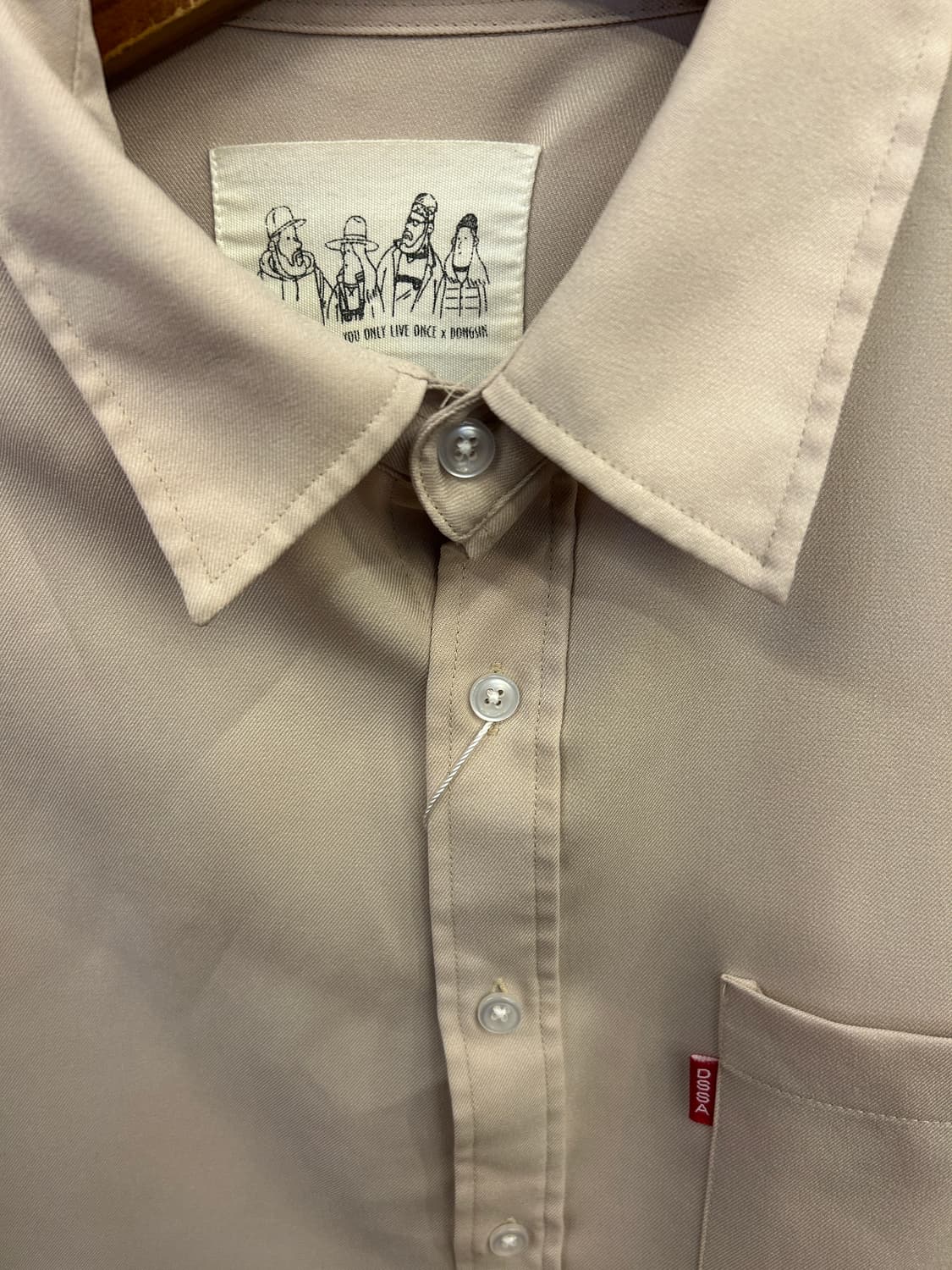 DSSA 클래식 포켓 셔츠 (베이지) 상품이미지3