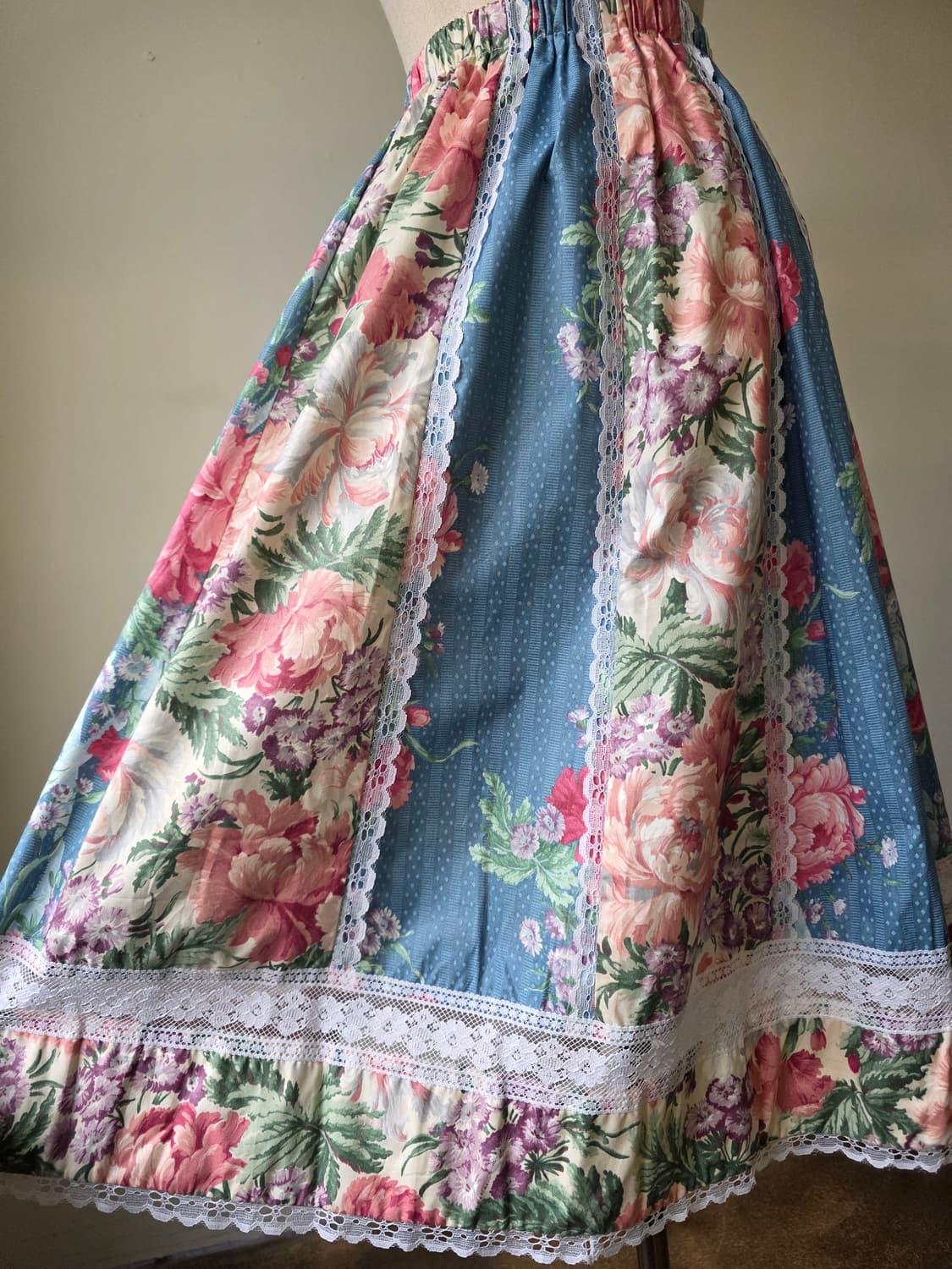 USA 플라워 레이스 스커트 상품이미지2