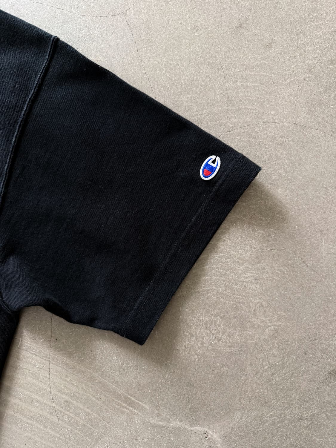 Champion Reverse Weave Black T-shirt 상품이미지4