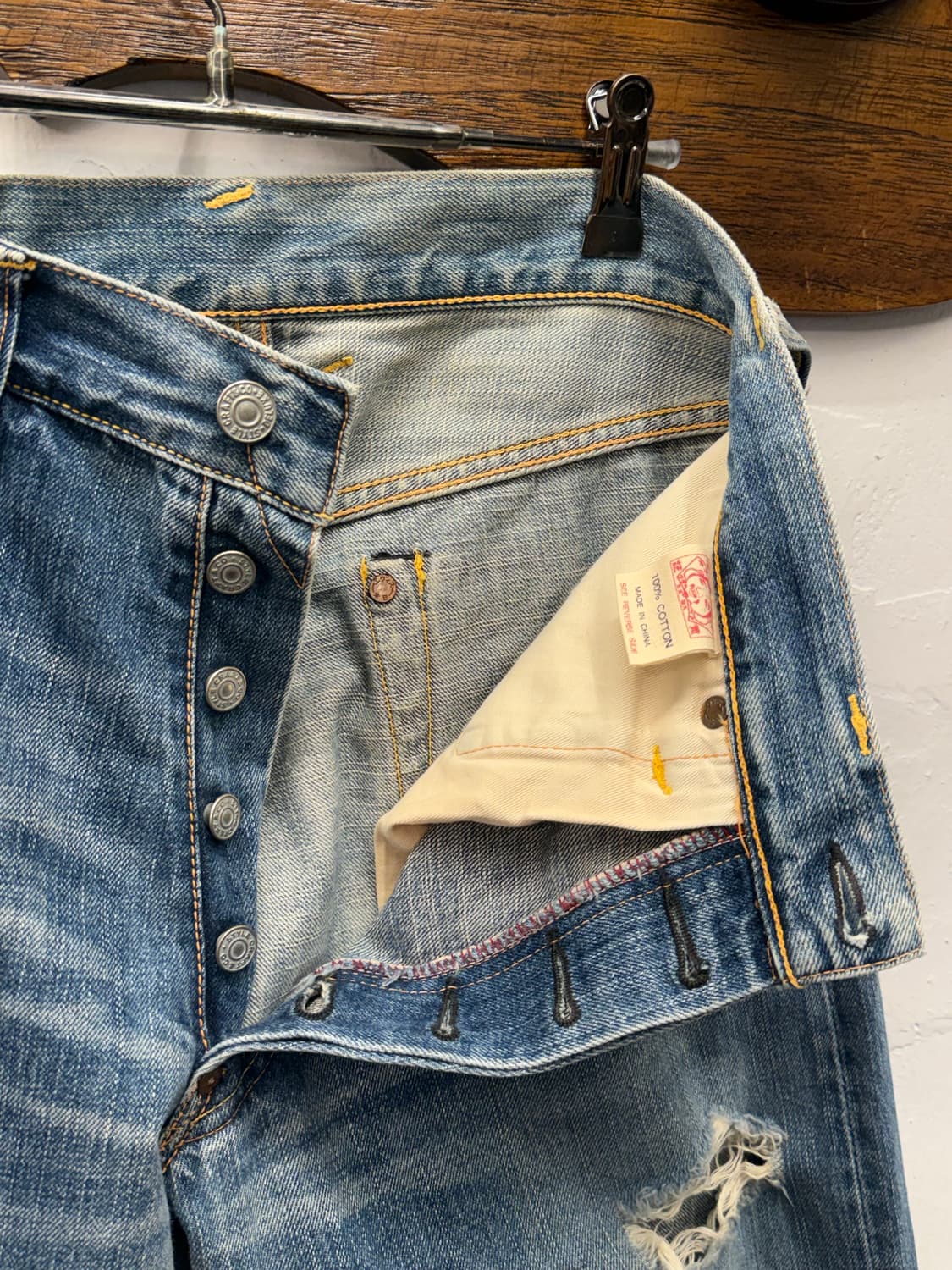 에비수 다이콕 셀비지 데님 팬츠 상품이미지10