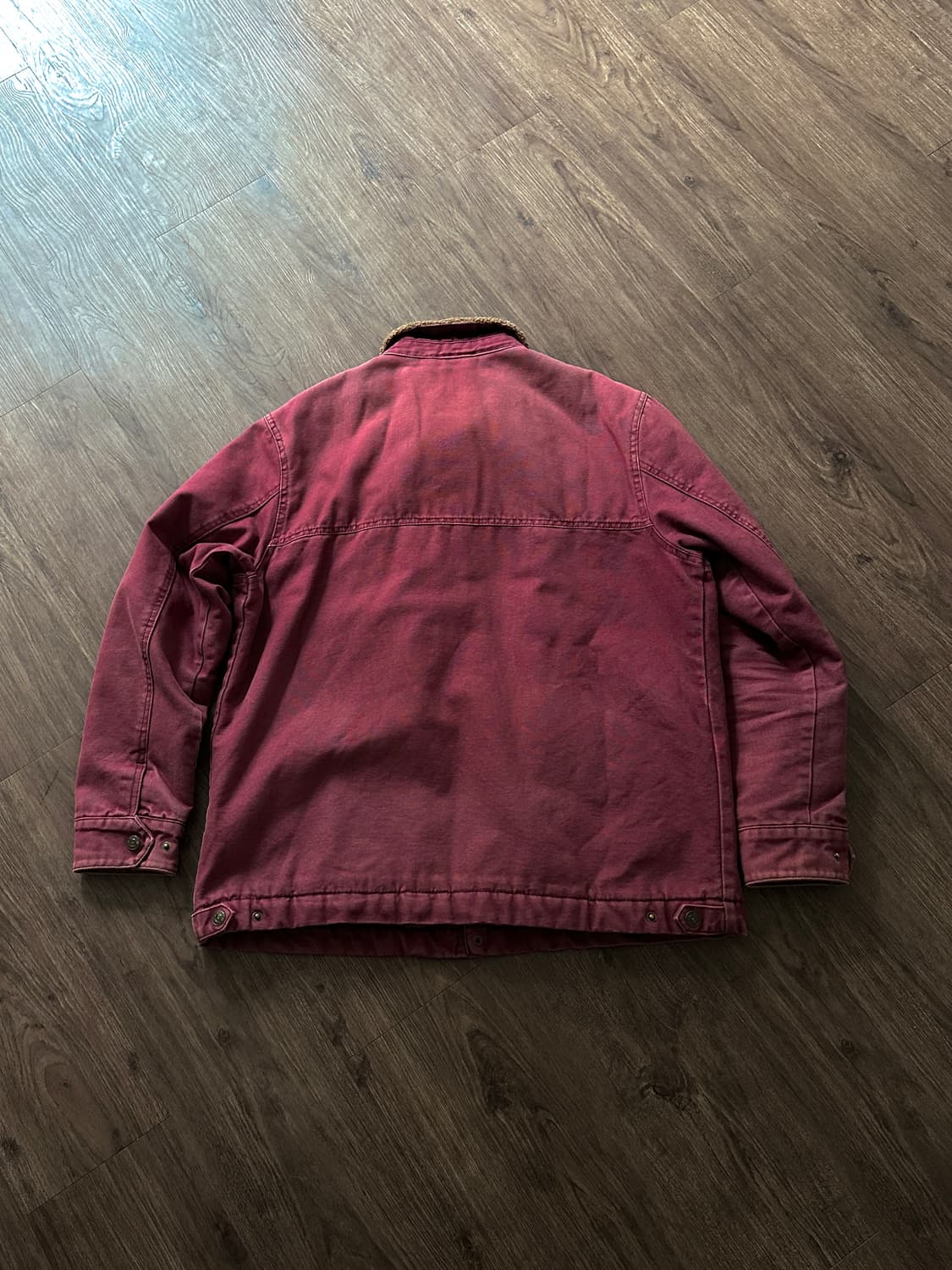 Pull & Bear 버건디 쉐르파 초어 자켓 상품이미지9