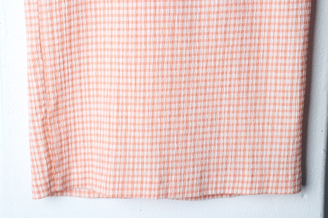 W(F) 나이스클랍 스커트 치마 A라인 밴딩 체크 시어서커-P9957 상품이미지4