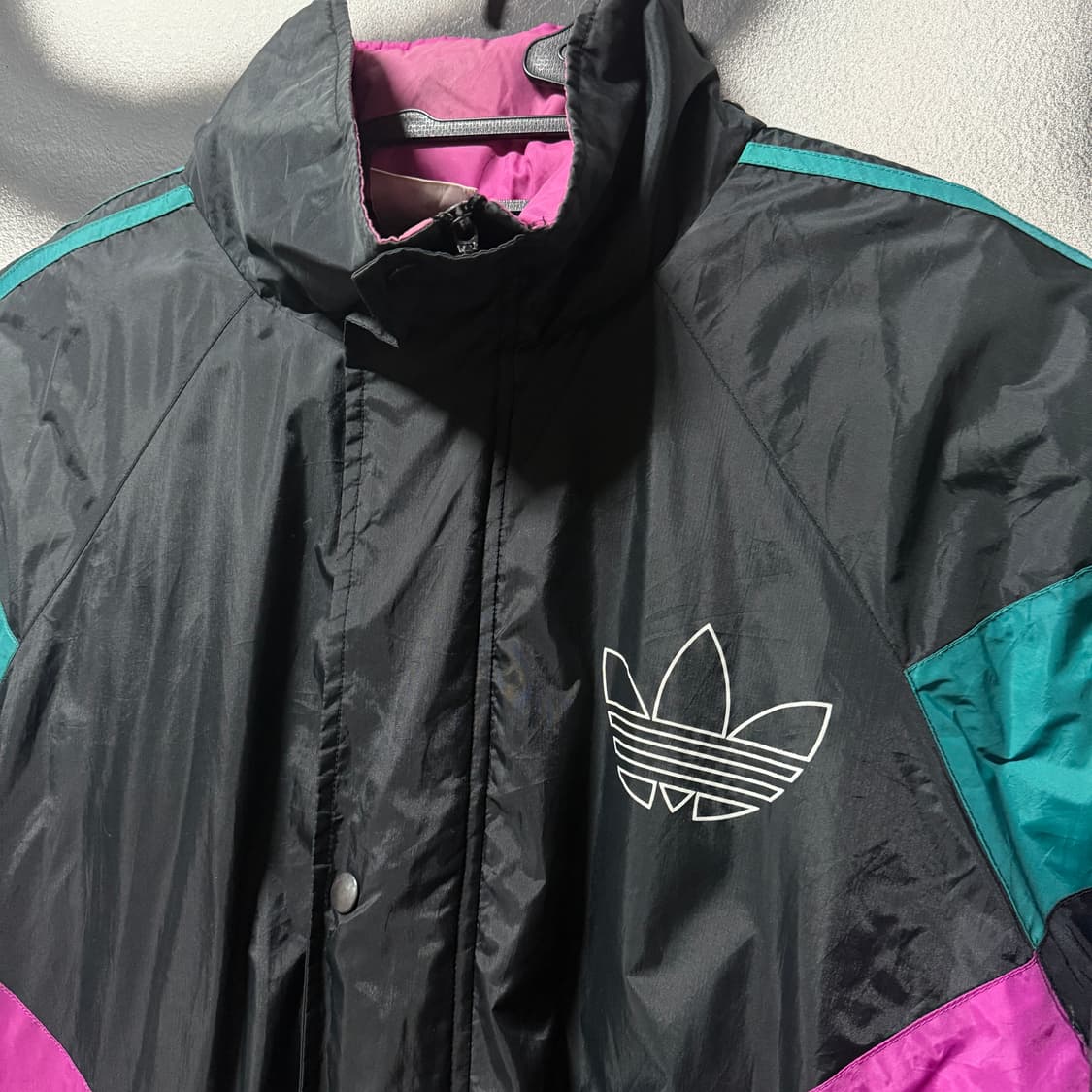 90s 아디다스 올드스쿨 빅사이즈 파이어 버드 윈드브레이커 자켓 상품이미지3