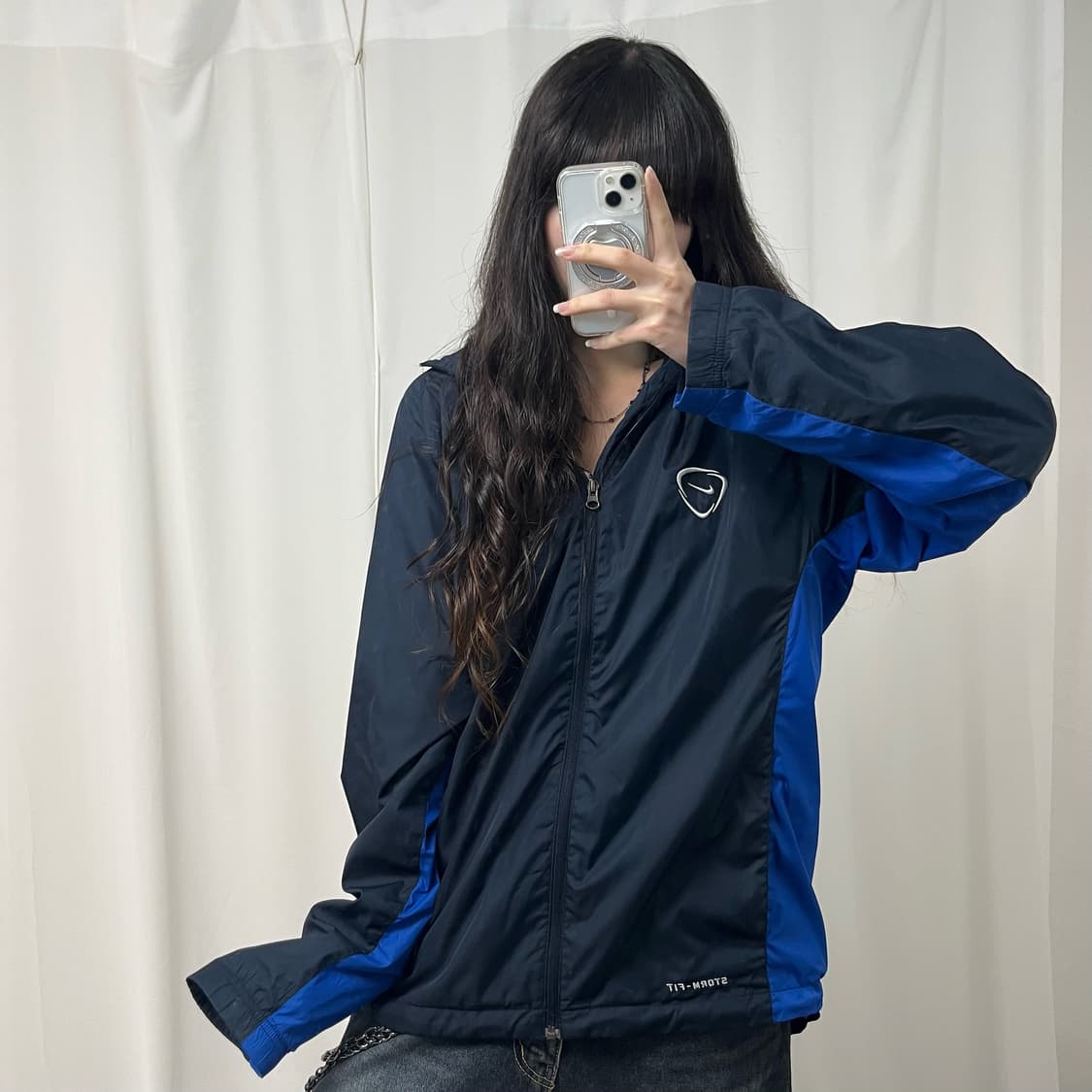 Nike navy windbreaker  상품이미지1