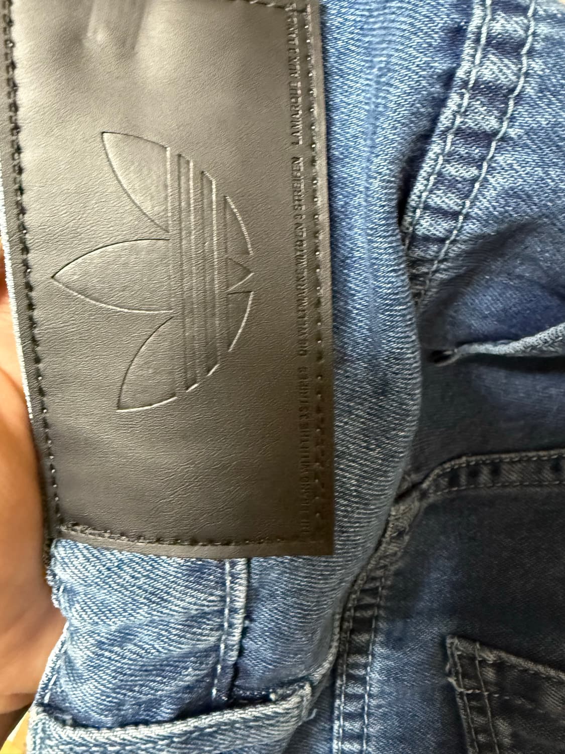 (36)아디다스 데님 파이어버드 팬츠 미디움 블루 상품이미지4