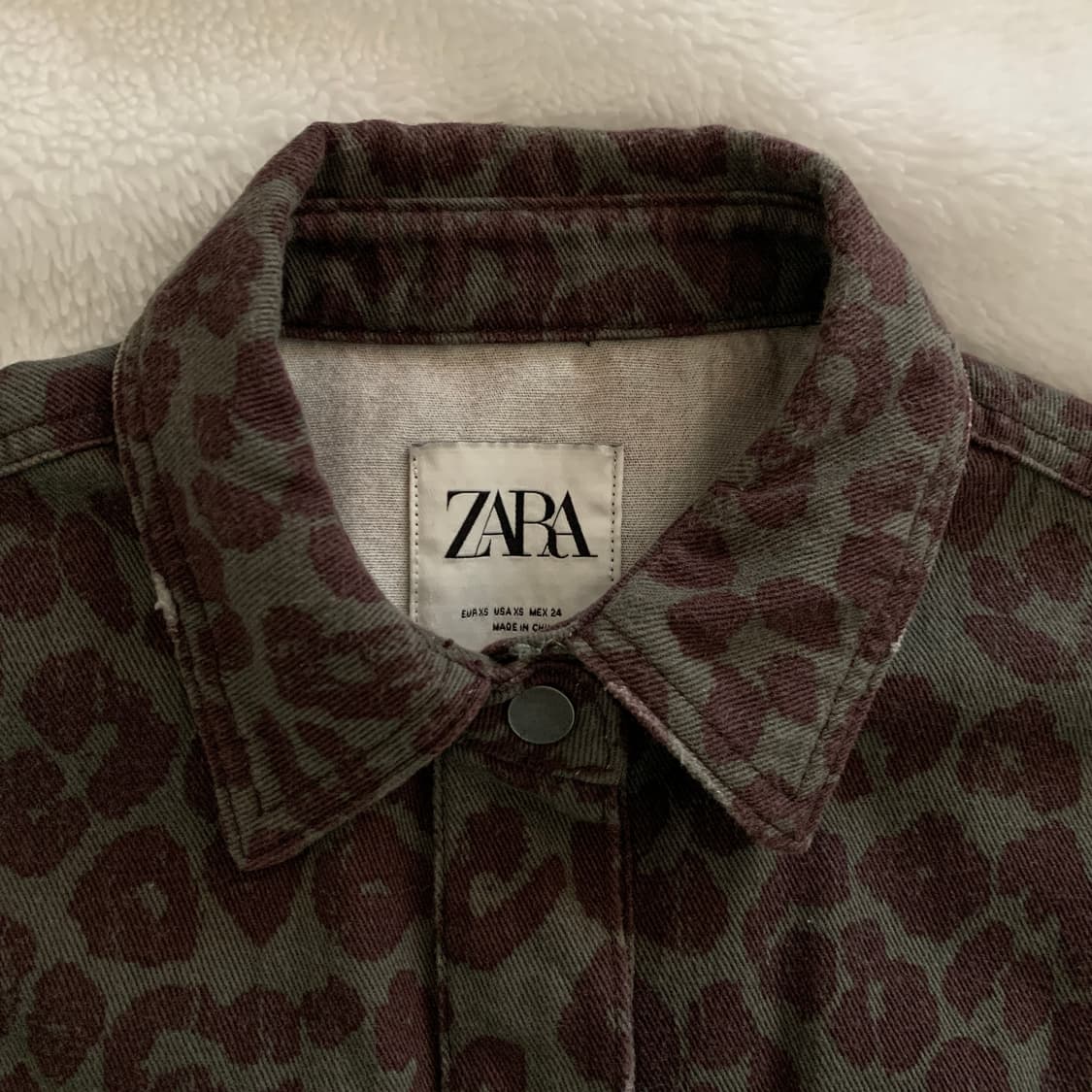 자라 ZARA 레오파드 루즈핏 셔츠 상품이미지5