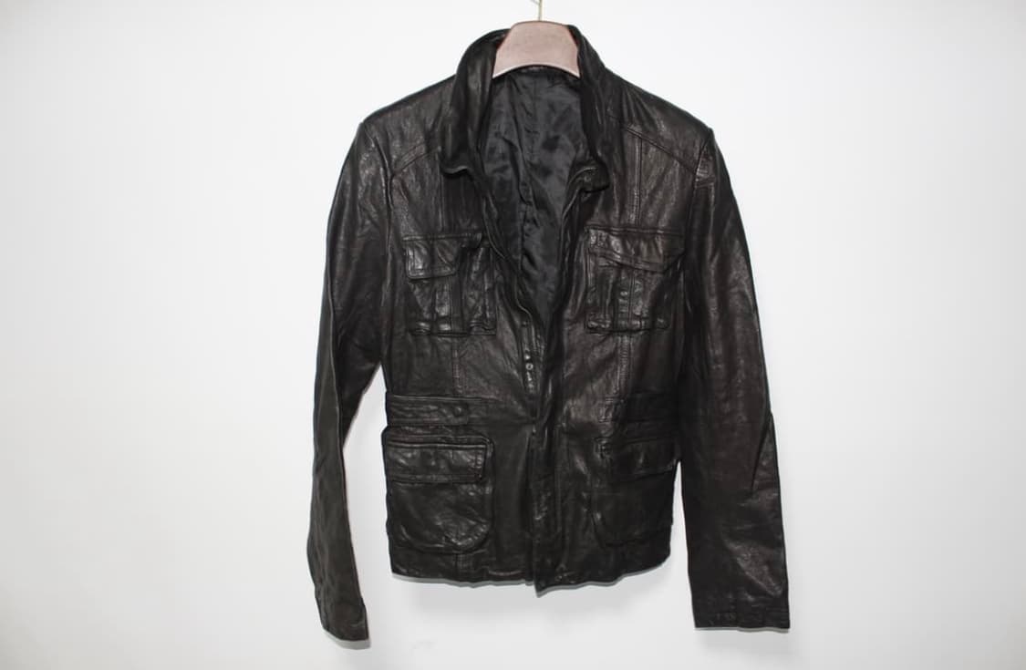 00s vtg 램스킨 레더 자켓 상품이미지3
