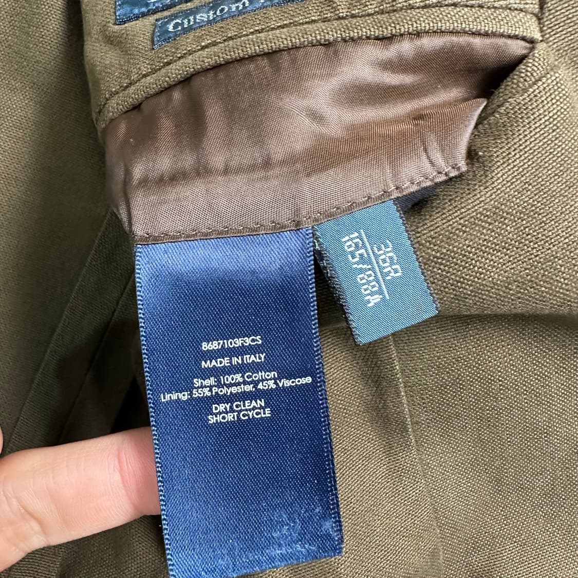  폴로 랄프로렌 카키 3B 블레이저   상품이미지6