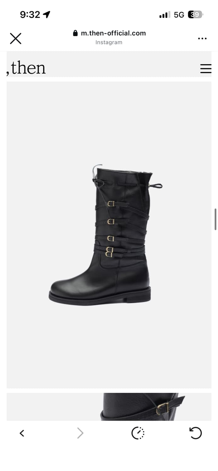 then 덴 BB Ankle Boots 블랙 225 새거 팝니다 상품이미지2