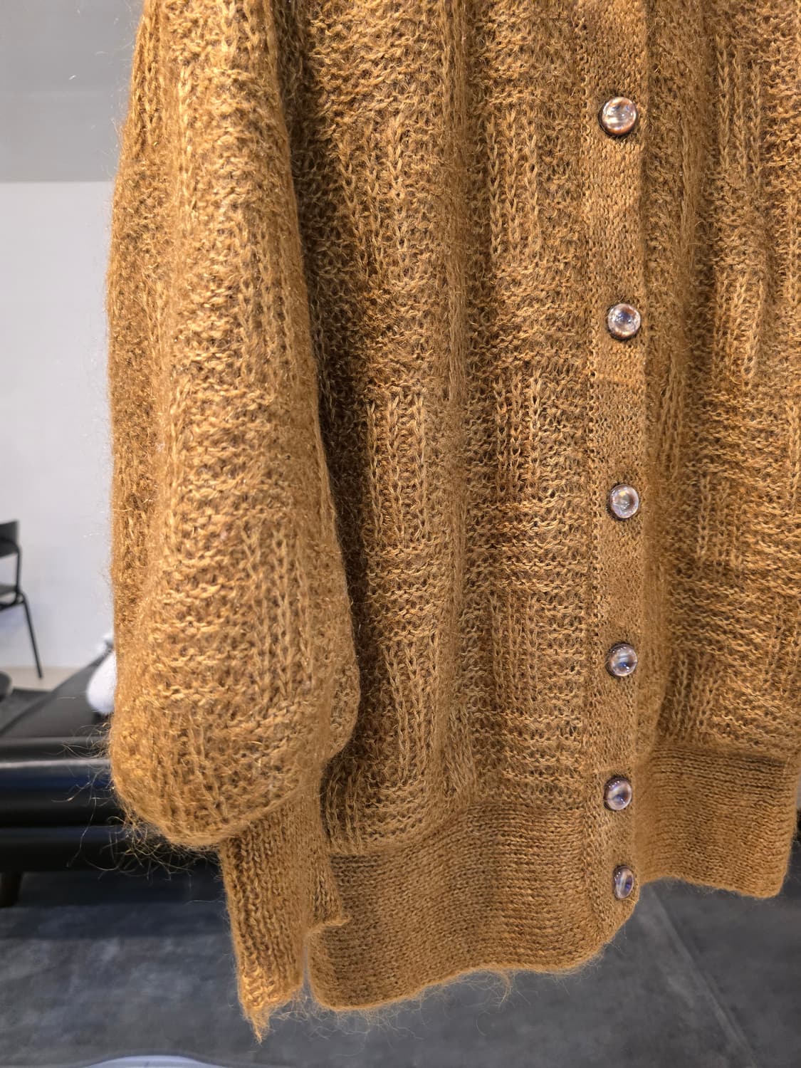 브라운 니트 가디건 상품이미지2