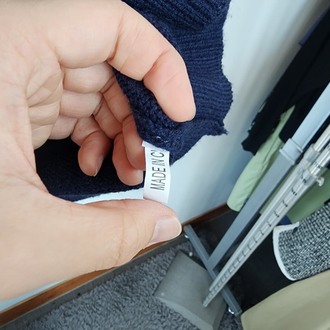 명품 네이비 레이스 카라 가디건 상품이미지4