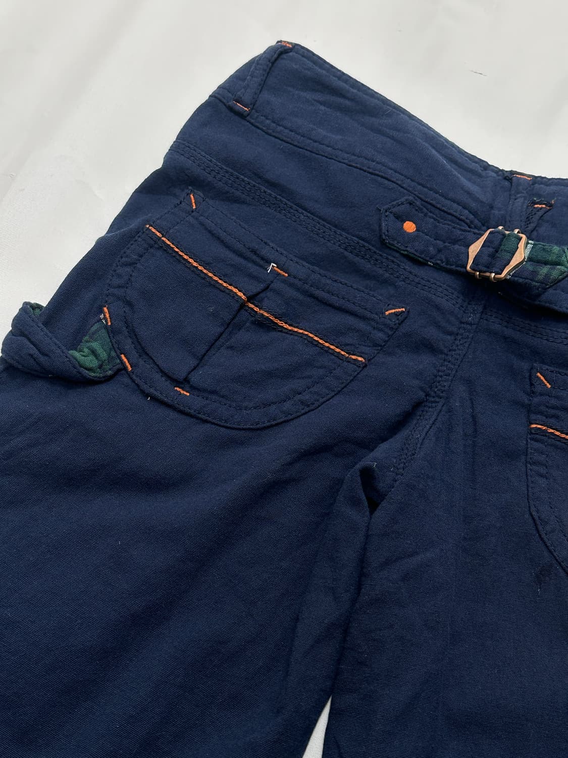 재팬 빈티지 5부 버뮤다 네이비 팬츠 백포인트 아메카지  상품이미지4