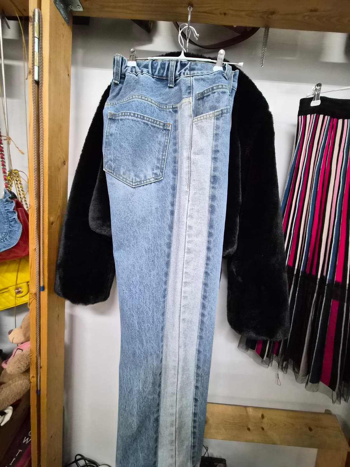 질스튜어트 에코밍크퍼 자켓. sickos 빈티지데님 상품이미지8