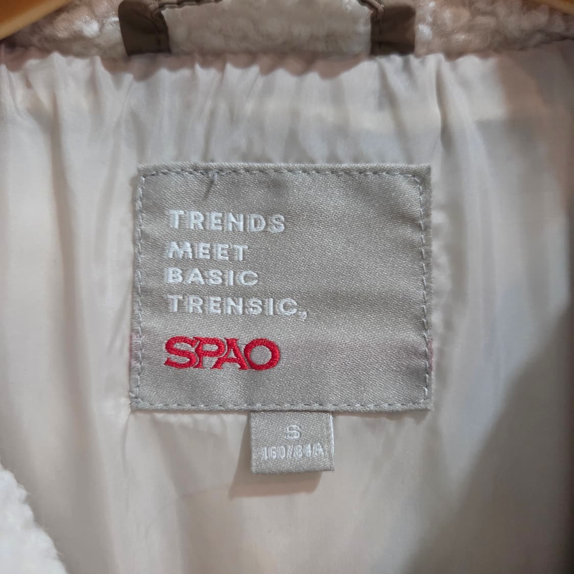 SPAO 뽀글이 카라 오버핏 패딩 점퍼 상품이미지6