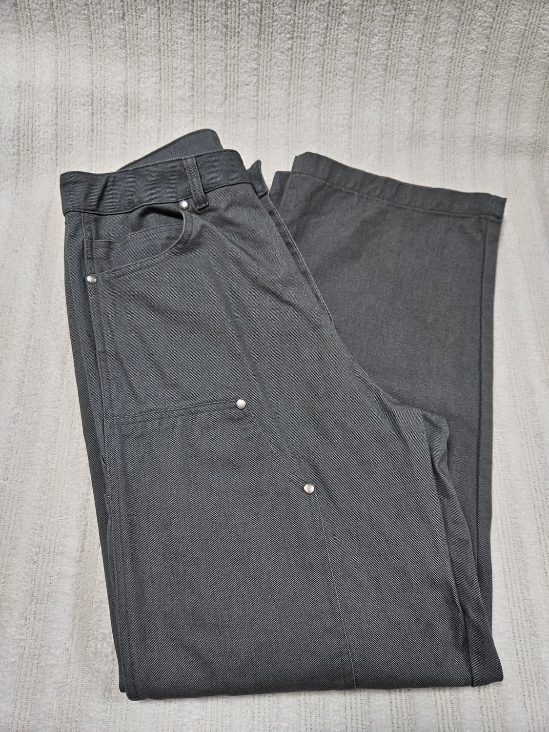 디스코드 사운드 더블 니 카펜터 팬츠 제니착용 M 상품이미지8