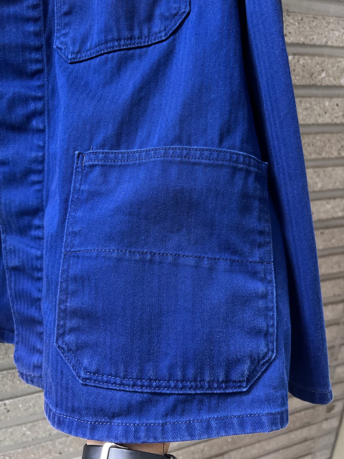 [XL]빈티지 3포켓 HBT 프렌치 워크 자켓 상품이미지4