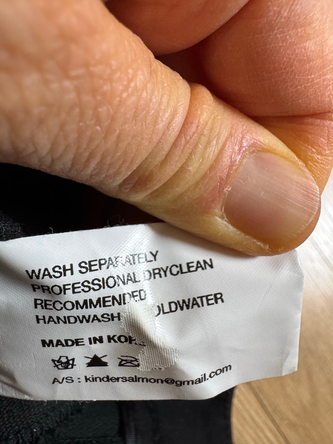 kindersalmon 킨더살몬 블랙코튼 팬츠 상품이미지5