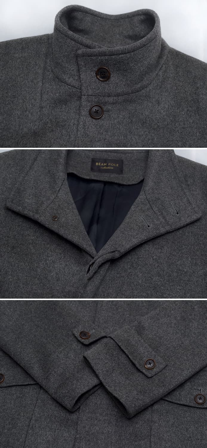 빈폴 컬렉션 이탈리안 캐시미어 하이넥 스탠카라 코트 (100-105) 상품이미지9