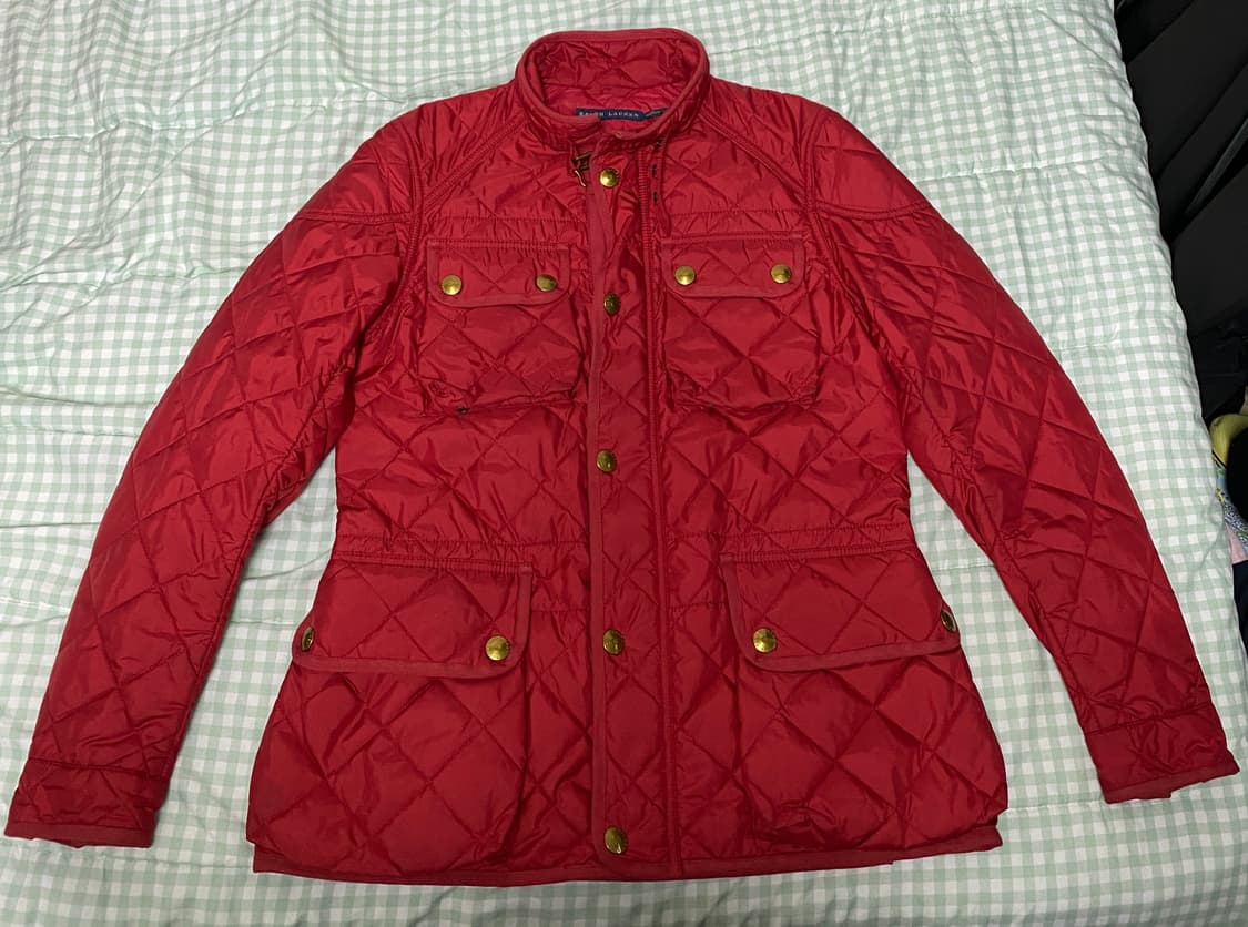 랄프로렌 여성 퀼팅 자켓 레드 상품이미지1