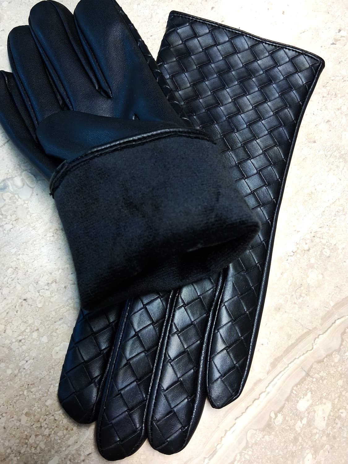 우븐 레더 여성용 장갑 (새상품) 상품이미지6