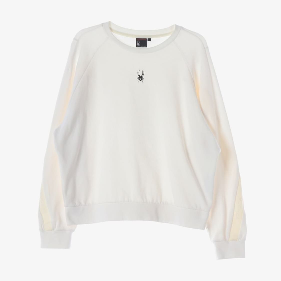 스파이더 센터 거미 자수 로고 화이트 맨투맨 L 상품이미지1