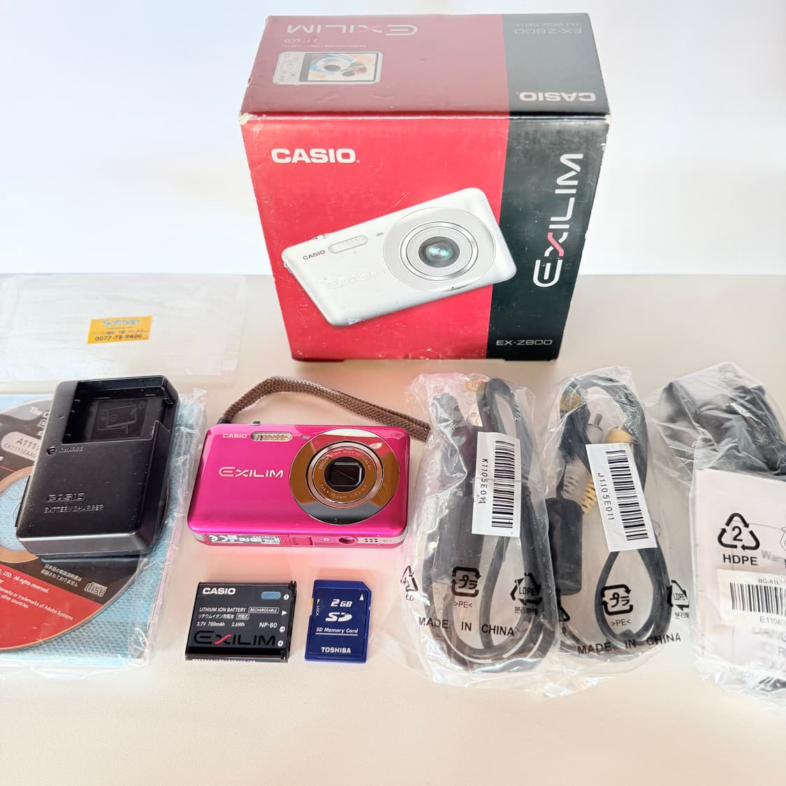 ✨민트급 풀박스✨카시오 엑슬림 z800 ex-z800 핑크 🍓 디카 상품이미지2