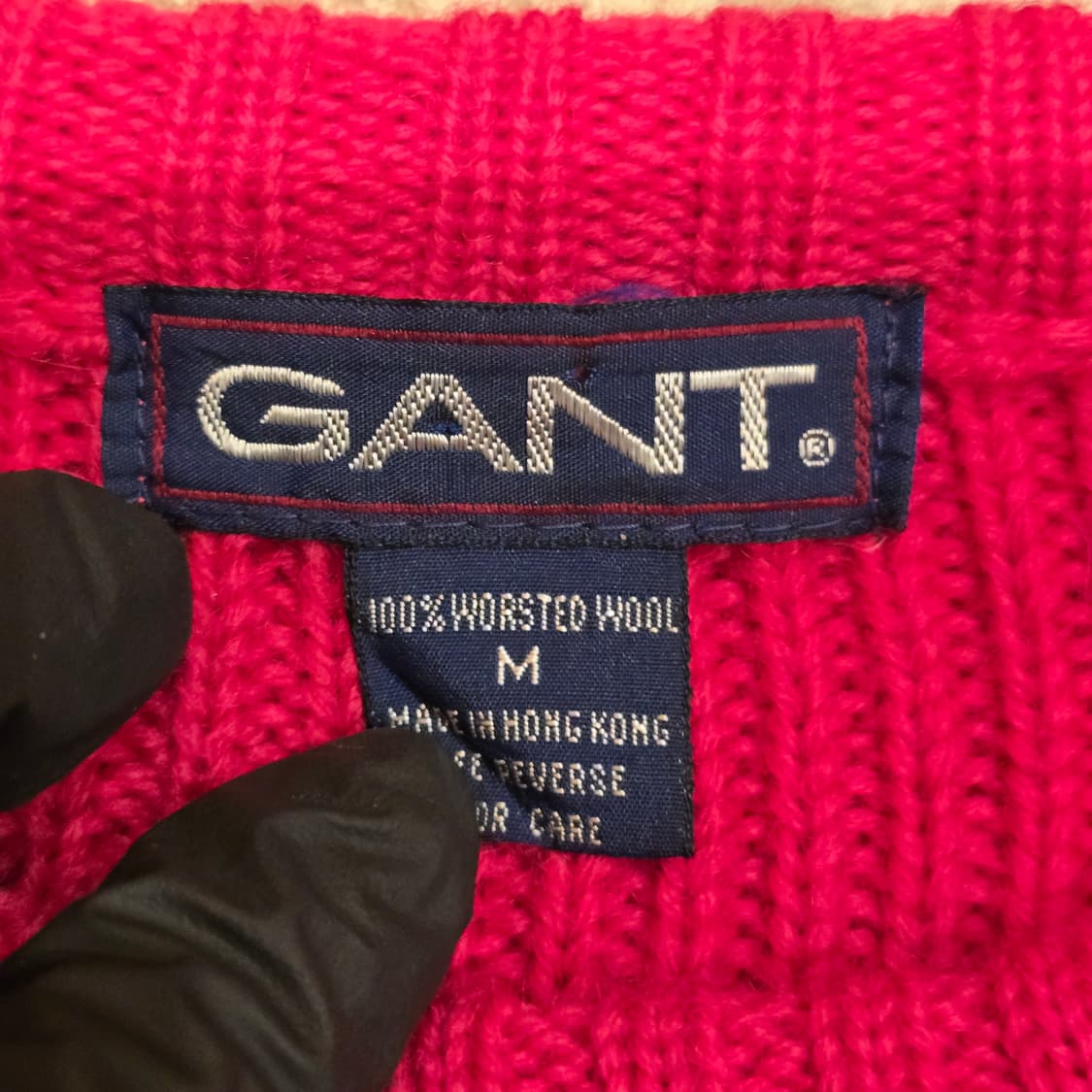 80s GANT 워스티드 울 크루넥 풀오버 스웨터 상품이미지4