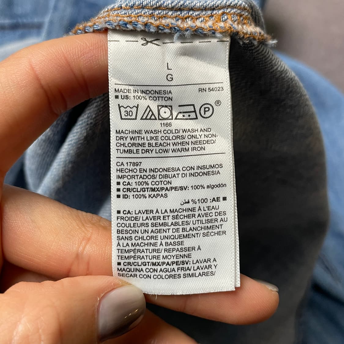 OLD NAVY 올드네이비 빈티지 데님 웨스턴 셔츠 A00737 상품이미지10