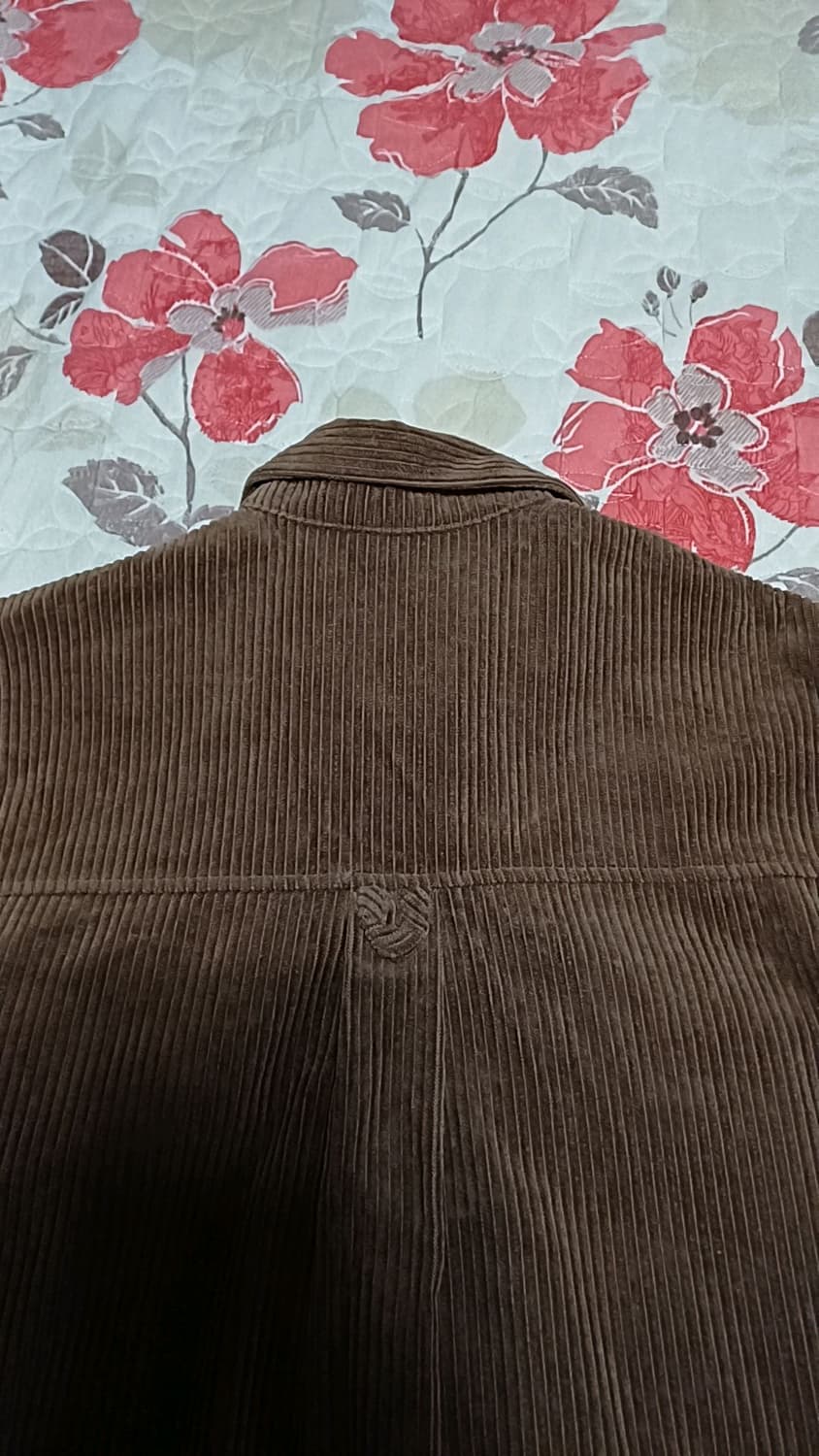 FP142 와이드 코듀로이남방 100 가슴60 기장73 상품이미지4