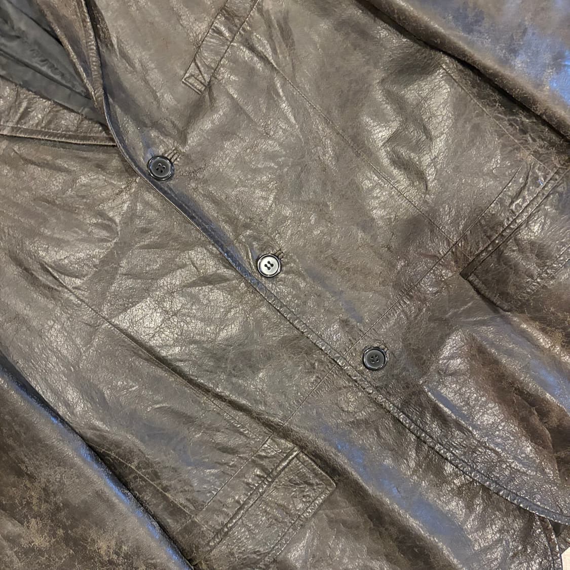 꼼샤이즘 레더 자켓 상품이미지4