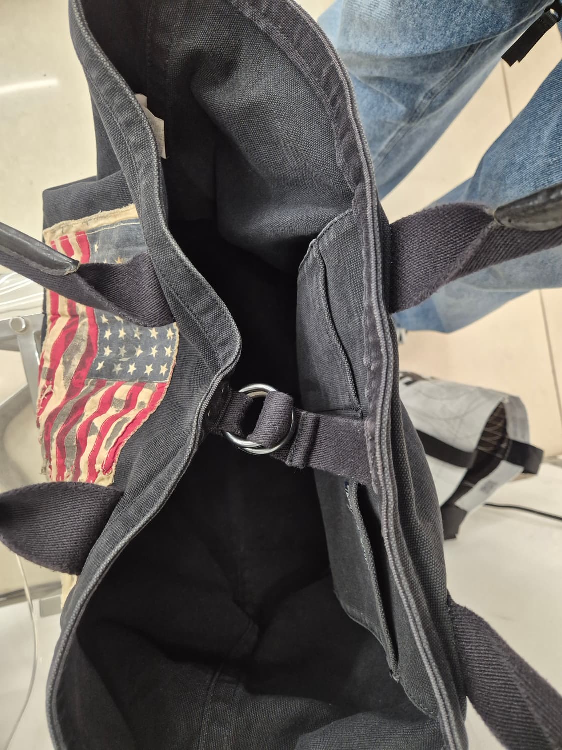 폴로 진스 컴퍼니 랄프로렌 태그가 달린 토트백 상품이미지6