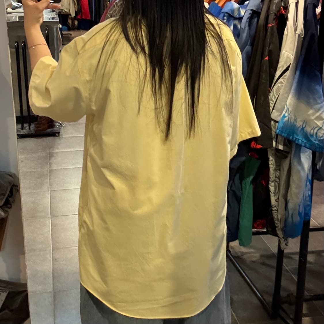 [NO.9] 칼하트 반팔 셔츠 연노랑 상품이미지4