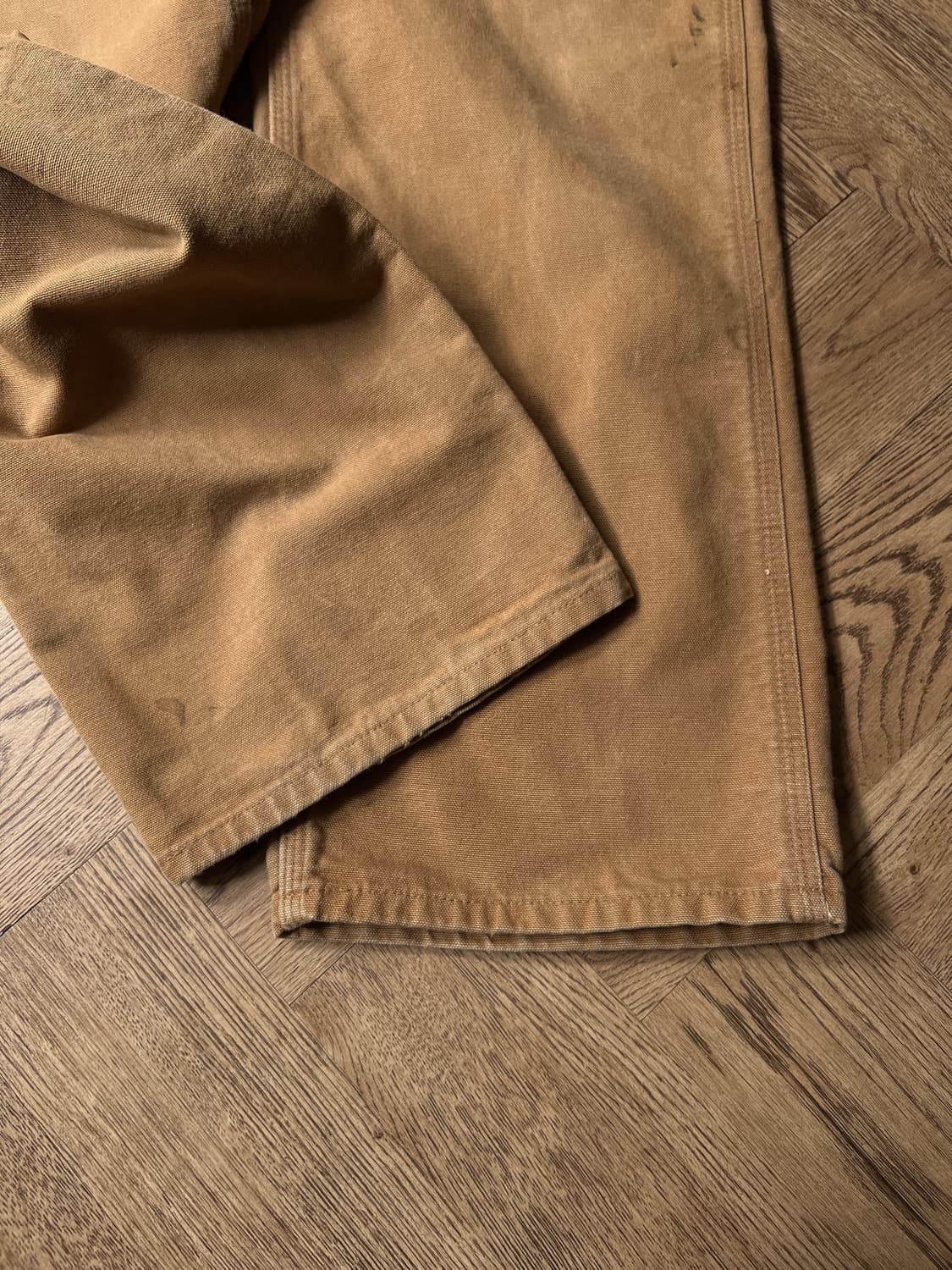 [32]칼하트 USA 더티워싱 브라운 싱글니 카펜터 워크 팬츠 상품이미지7