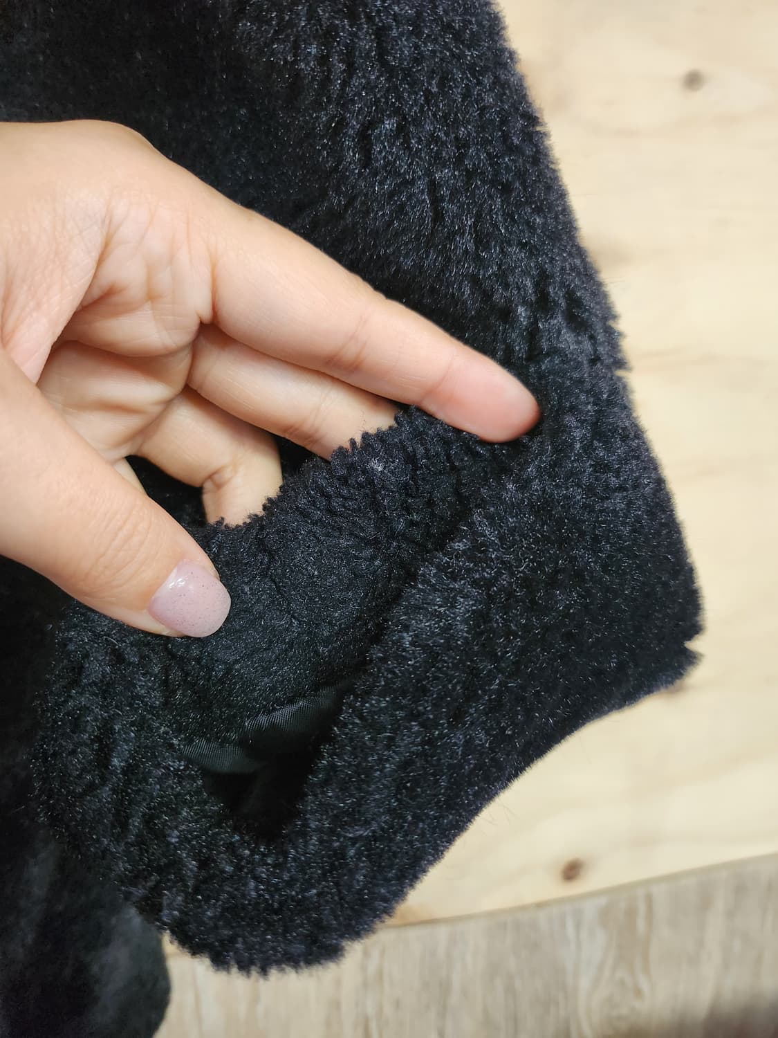 696) 여성 인조퍼 자켓 상품이미지5