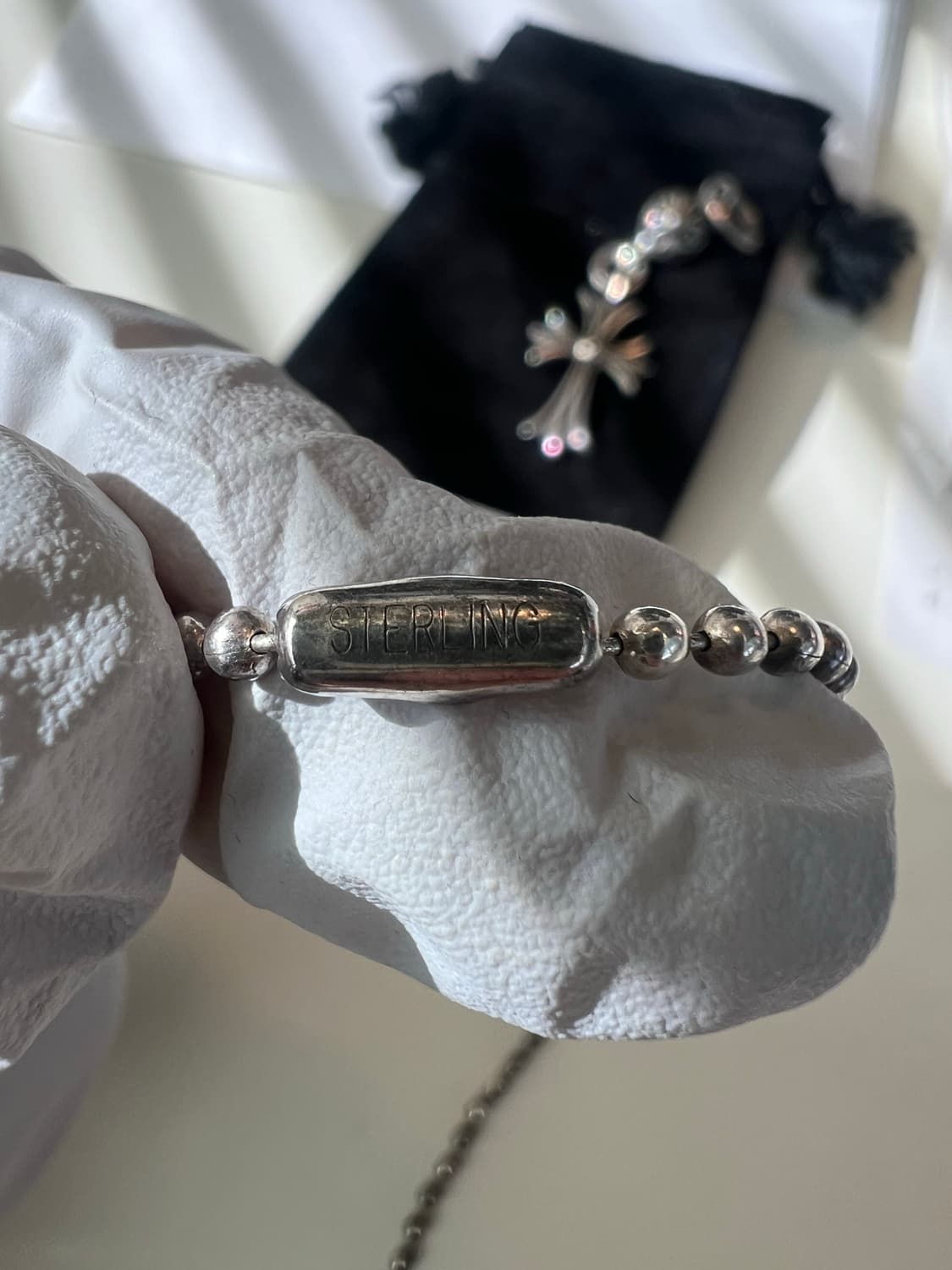 크롬하츠 원볼 타이니 크로스 + 정품 볼체인 상품이미지8